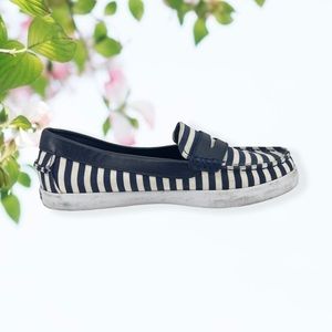 Cole haan striped penny loafer shoe